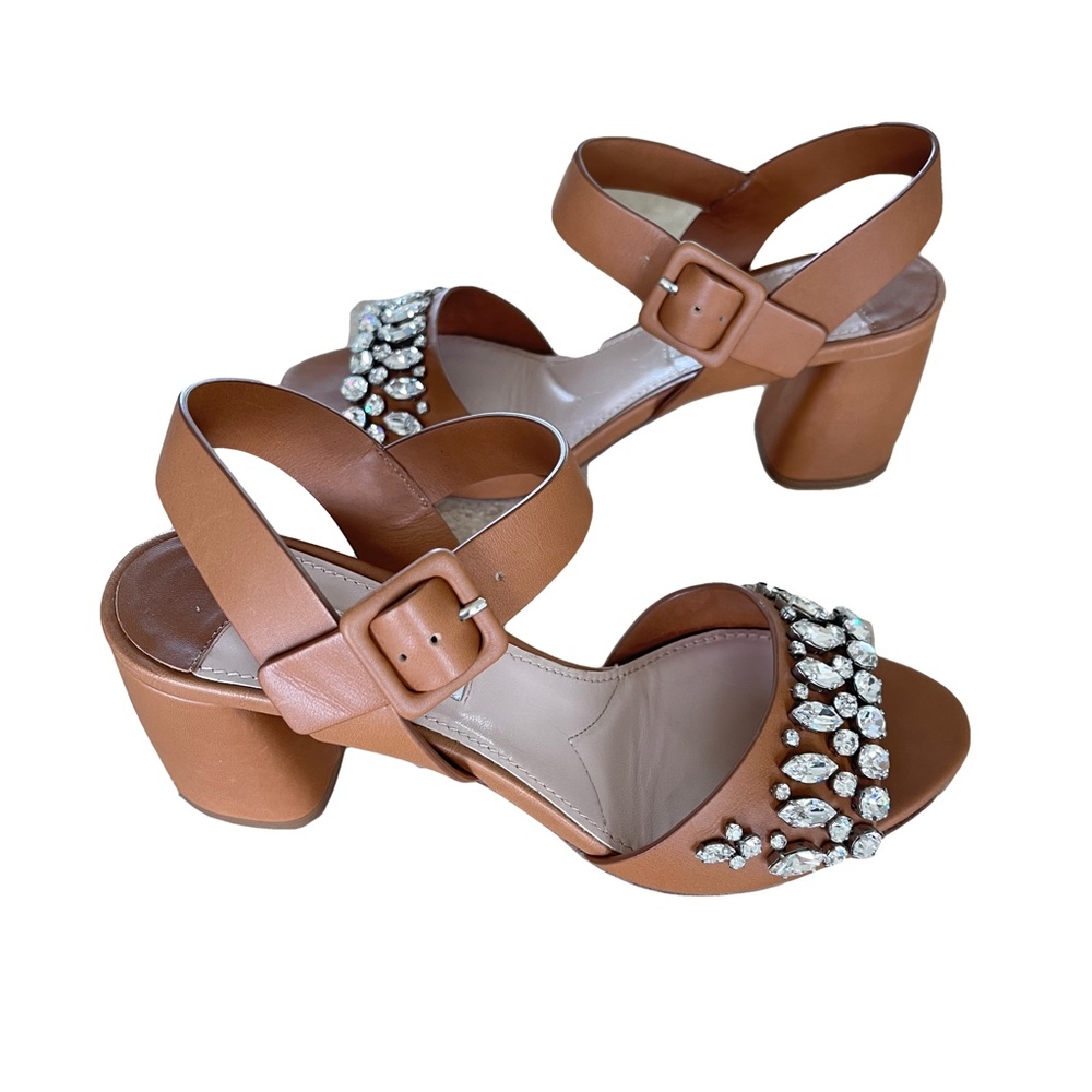Miu Miu Montana 2 Crystal Embellished Sandal Pumps